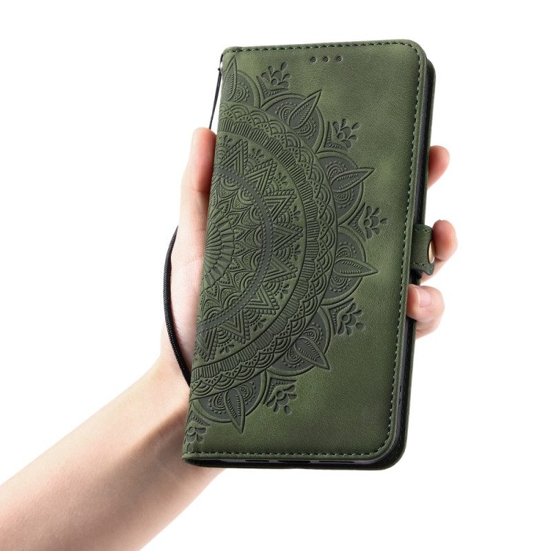 Läderfodral Xiaomi Redmi Note 14 Pro 5g Telefonfodral Mandala I Mocka-effekt