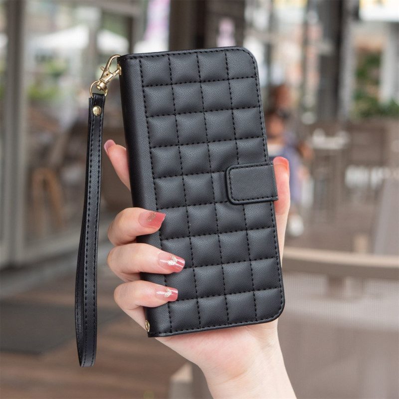 Läderfodral Xiaomi Redmi Note 14 Pro 5g Telefonfodral Premium Quiltad Rem