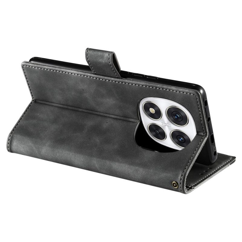 Läderfodral Xiaomi Redmi Note 14 Pro 5g Telefonfodral Vintage Tvåfärgad