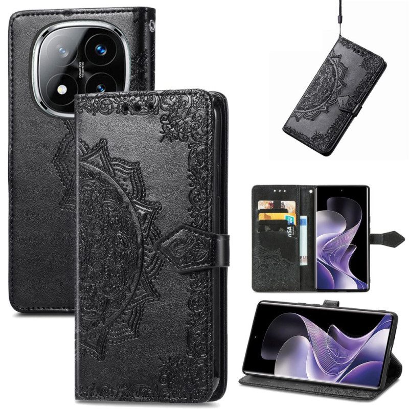 Läderfodral Xiaomi Redmi Note 14 Pro Plus 5g Telefonfodral Barockmandala