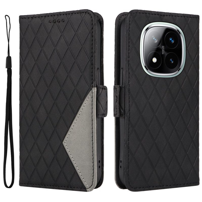 Läderfodral Xiaomi Redmi Note 14 Pro Plus 5g Telefonfodral Diamanter