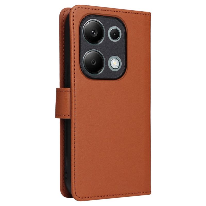 Läderfodral Xiaomi Redmi Note 14s Telefonfodral Avtagbart Fodral Betopnice