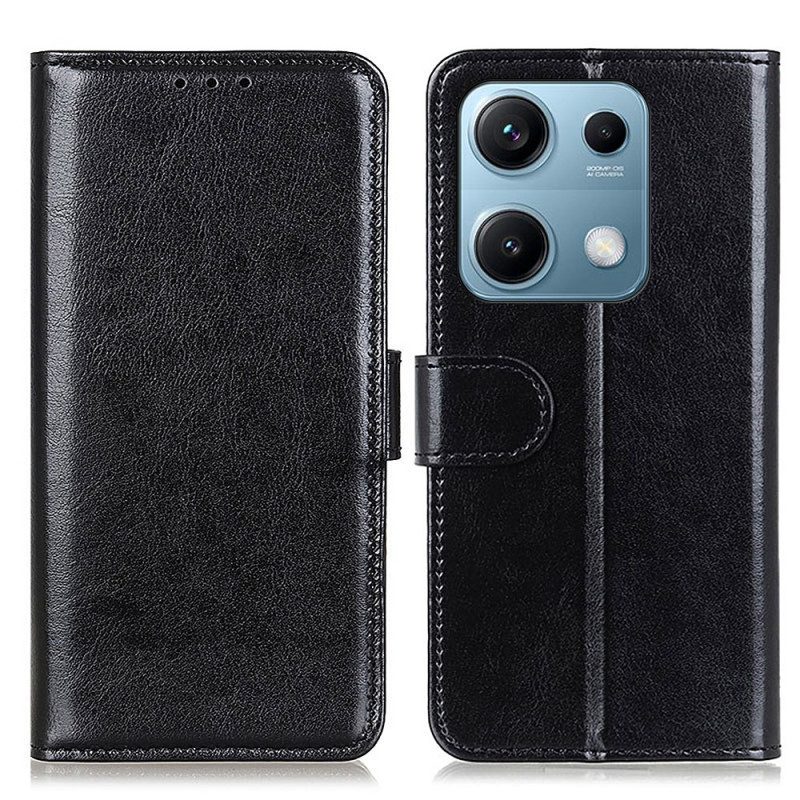 Läderfodral Xiaomi Redmi Note 14s Telefonfodral Lackkonstläder
