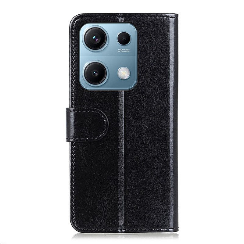 Läderfodral Xiaomi Redmi Note 14s Telefonfodral Lackkonstläder