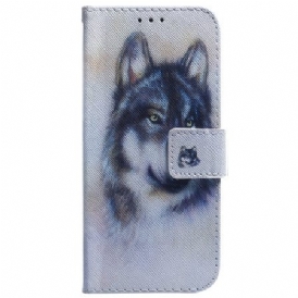 Läderfodral Xiaomi Redmi Note 15 5g Telefonfodral Akvarellvarg