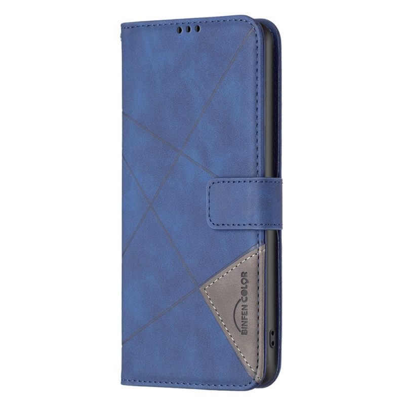 Läderfodral Xiaomi Redmi Note 15 5g Telefonfodral Binfen Färg Geometrisk