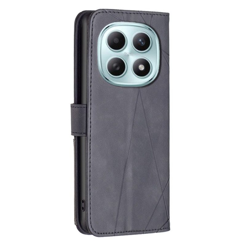 Läderfodral Xiaomi Redmi Note 15 5g Telefonfodral Binfen Färg Geometrisk