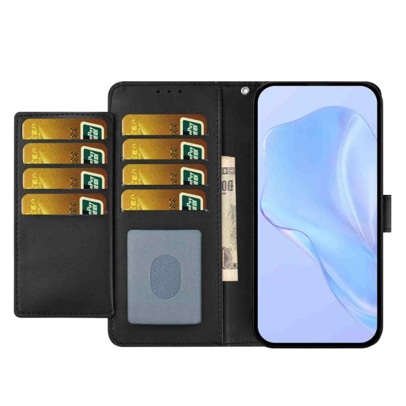 Läderfodral Xiaomi Redmi Note 15 5g Telefonfodral Enfärgat Konstläder