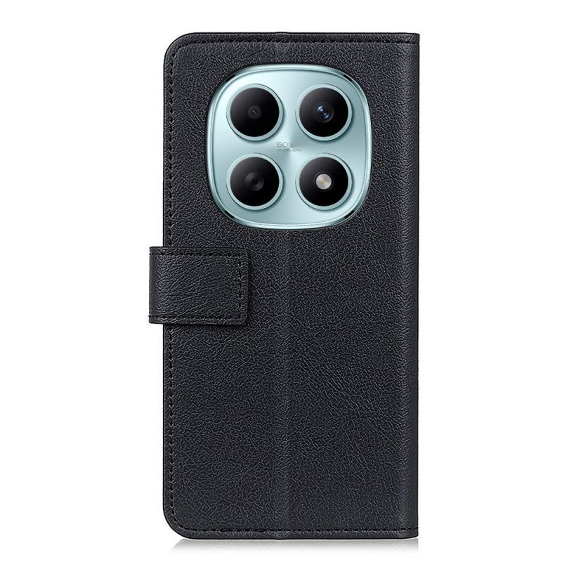 Läderfodral Xiaomi Redmi Note 15 5g Telefonfodral Klassiskt Konstläder
