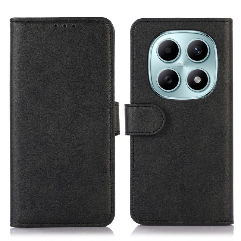 Läderfodral Xiaomi Redmi Note 15 5g Telefonfodral Lädereffekt