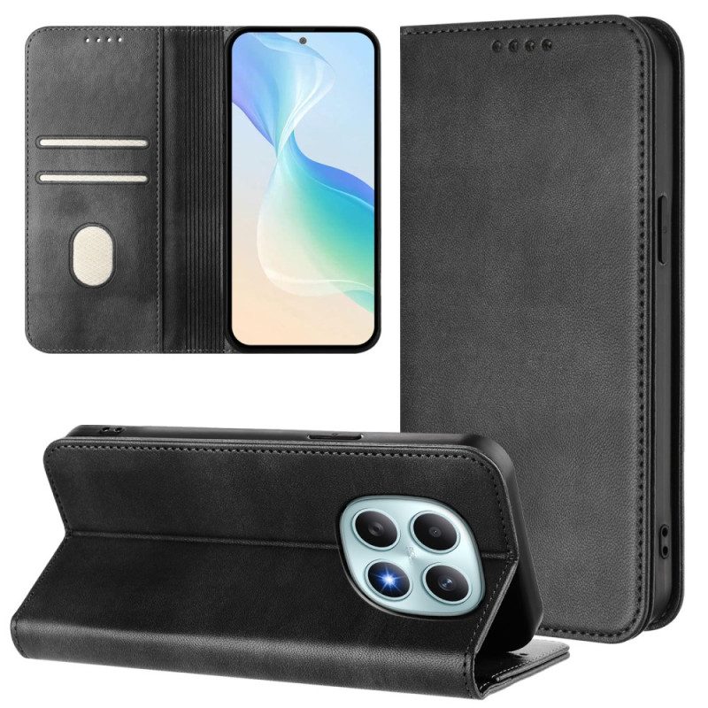 Läderfodral Xiaomi Redmi Note 15 5g Telefonfodral Retro Med Rfid-blockering