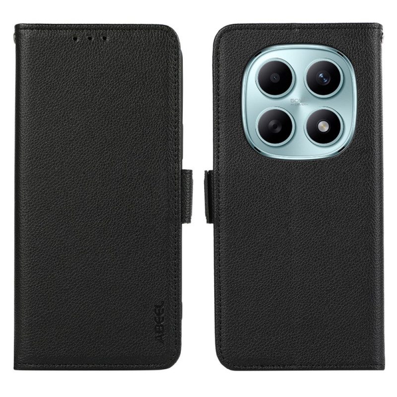 Läderfodral Xiaomi Redmi Note 15 5g Telefonfodral Rfid-skydd Abeel