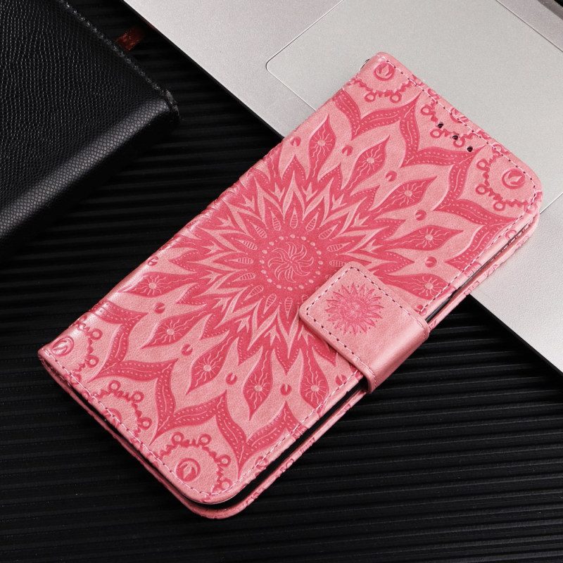 Läderfodral Xiaomi Redmi Note 15 5g Telefonfodral Solrosmönster