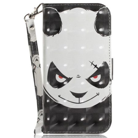 Läderfodral Xiaomi Redmi Note 15 Pro 5g Telefonfodral Arg Panda Med Remmar