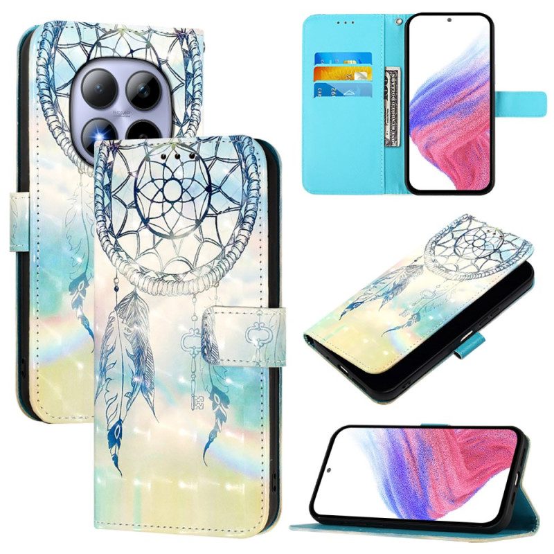 Läderfodral Xiaomi Redmi Note 15 Pro 5g Telefonfodral Drömfångare I Akvarell