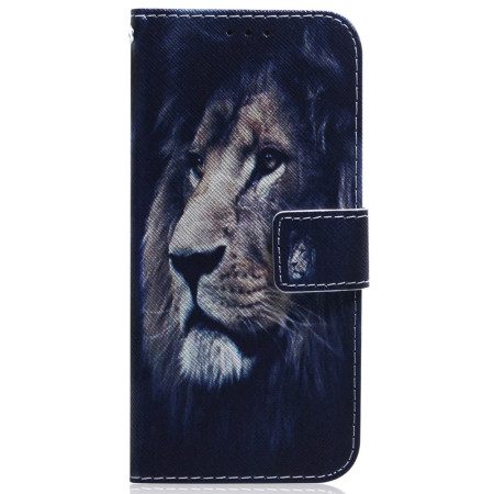 Läderfodral Xiaomi Redmi Note 15 Pro 5g Telefonfodral Drömmande Lejon