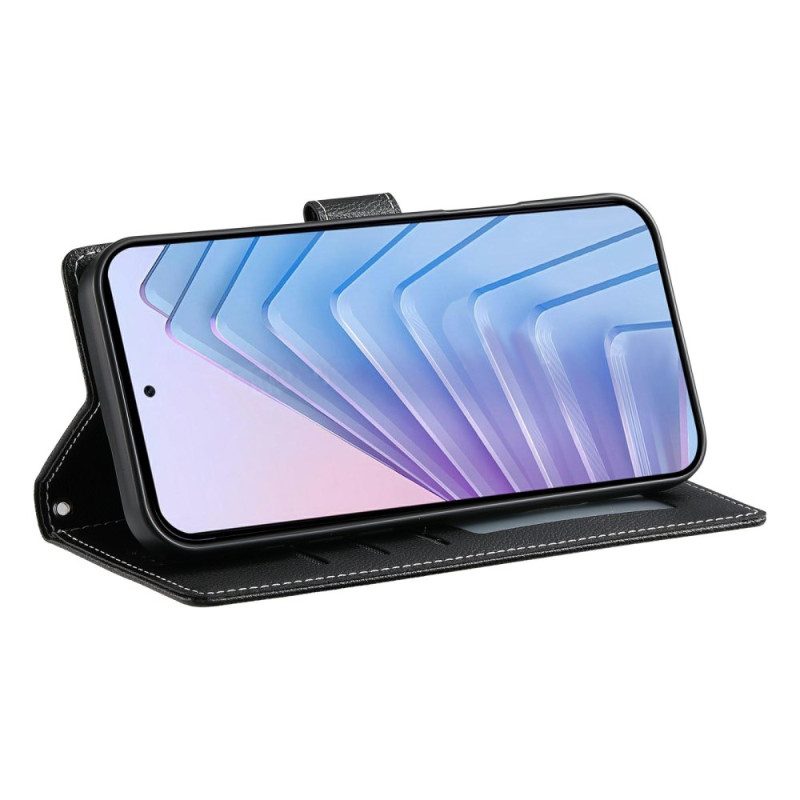 Läderfodral Xiaomi Redmi Note 15 Pro 5g Telefonfodral Enfärgat Konstläder