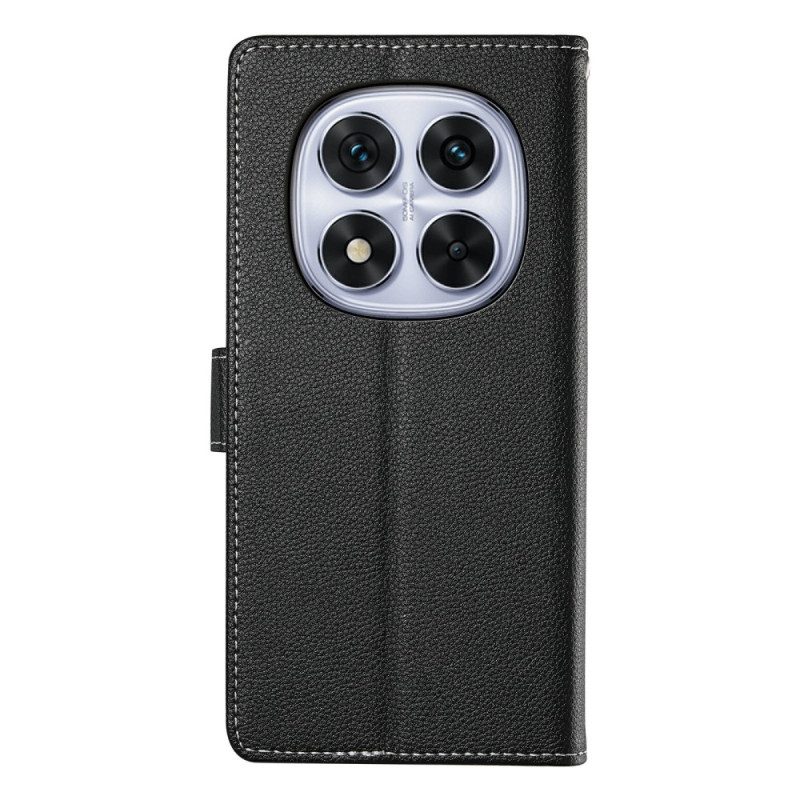 Läderfodral Xiaomi Redmi Note 15 Pro 5g Telefonfodral Enfärgat Konstläder