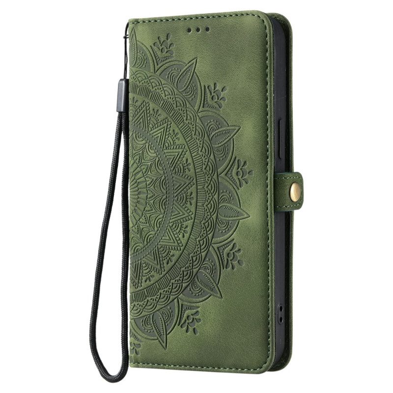 Läderfodral Xiaomi Redmi Note 15 Pro 5g Telefonfodral Mandala I Mockaeffekt