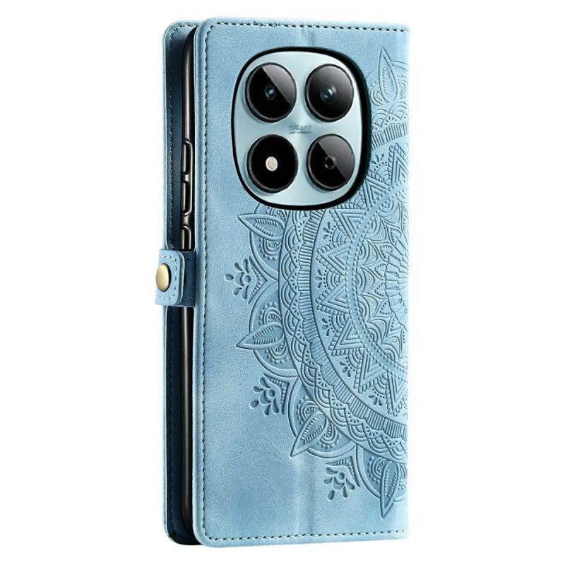 Läderfodral Xiaomi Redmi Note 15 Pro 5g Telefonfodral Mandala I Mockaeffekt