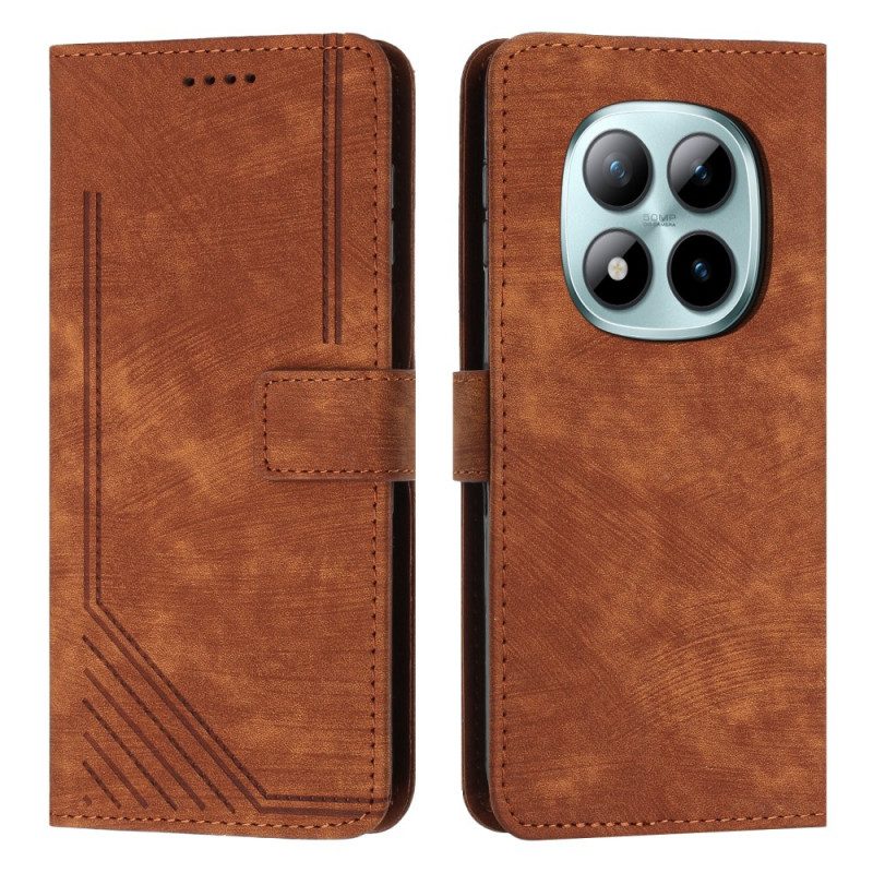 Läderfodral Xiaomi Redmi Note 15 Pro 5g Telefonfodral Retrodesign