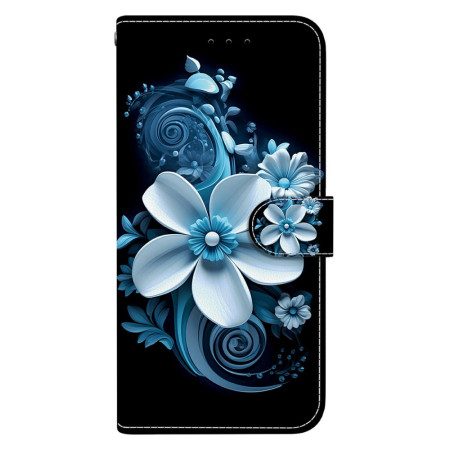Läderfodral Xiaomi Redmi Note 15 Pro 5g Telefonfodral Svart Orkidé