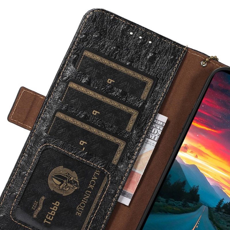 Läderfodral Xiaomi Redmi Note 15 Pro 5g Telefonfodral Texturerat Äkta Läder