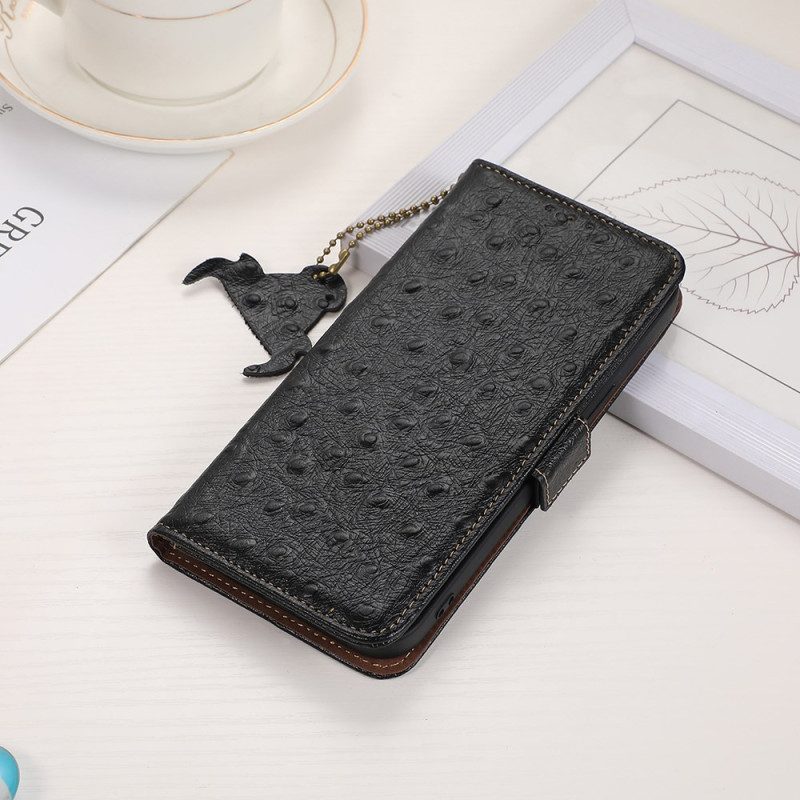 Läderfodral Xiaomi Redmi Note 15 Pro 5g Telefonfodral Texturerat Äkta Läder