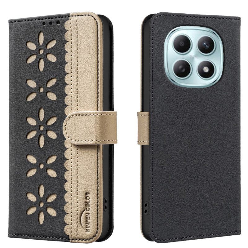 Läderfodral Xiaomi Redmi Note 15 Pro Plus 5g Telefonfodral Binfen Färg Blommönster