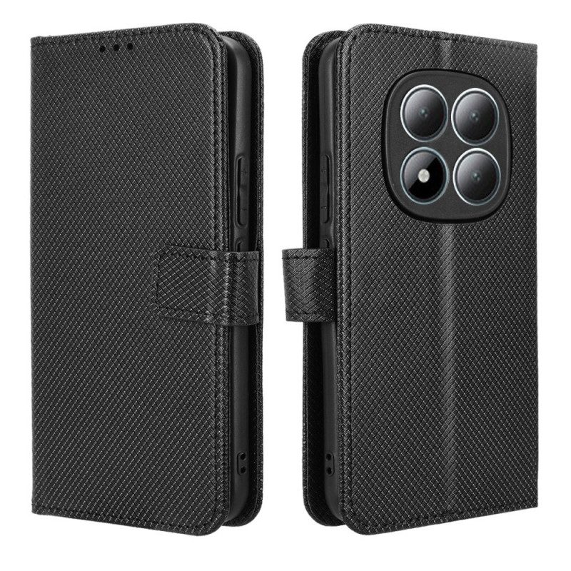 Läderfodral Xiaomi Redmi Note 15 Pro Plus 5g Telefonfodral Diamantstruktur