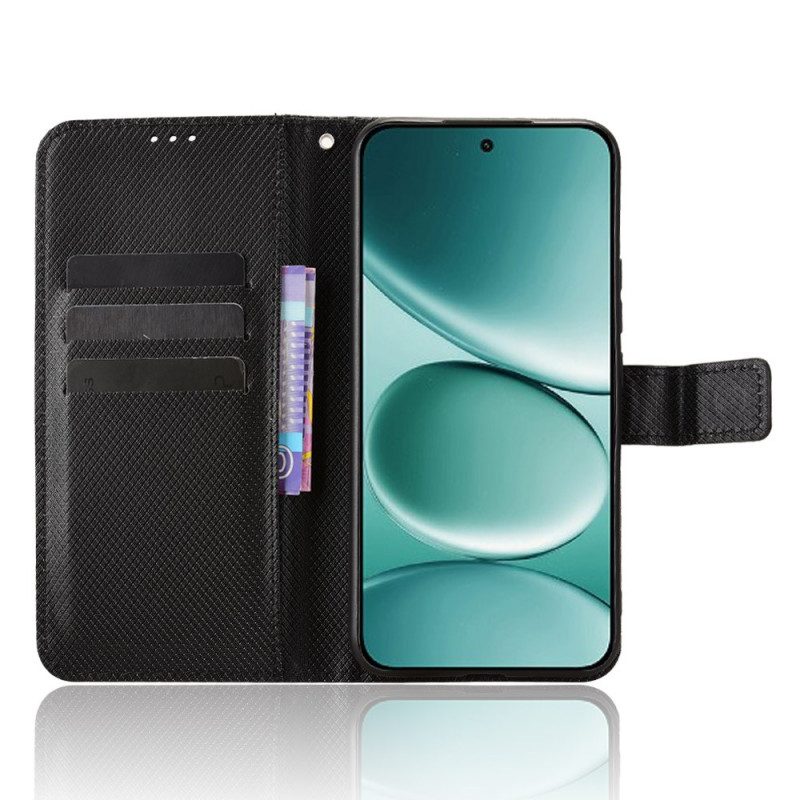 Läderfodral Xiaomi Redmi Note 15 Pro Plus 5g Telefonfodral Diamantstruktur