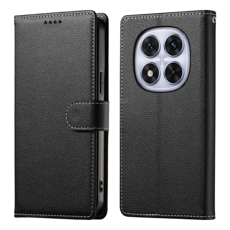 Läderfodral Xiaomi Redmi Note 15 Pro Plus 5g Telefonfodral Enfärgat Konstläder