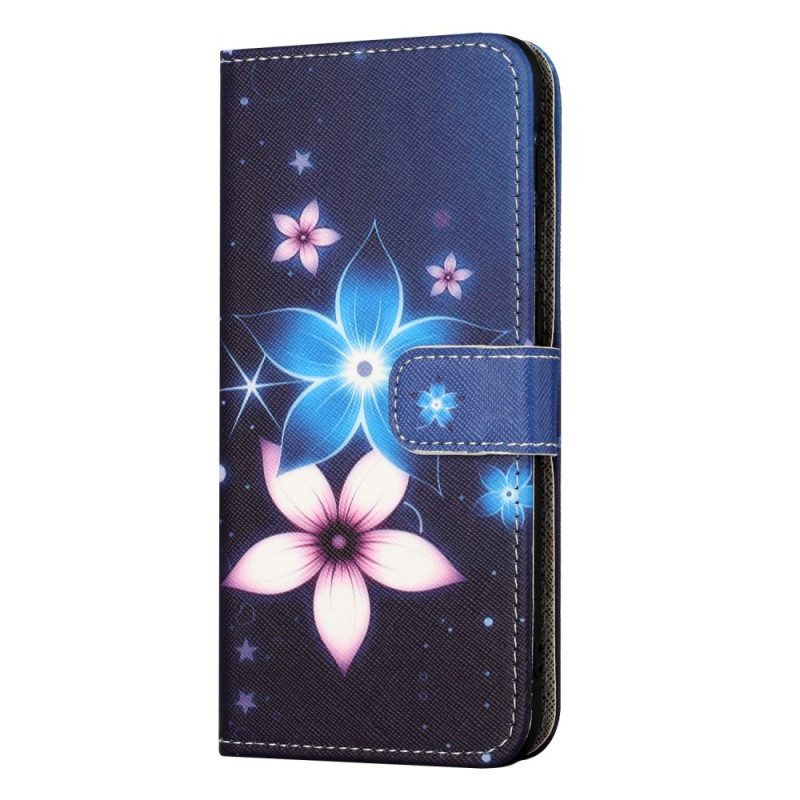 Läderfodral Xiaomi Redmi Note 15 Pro Plus 5g Telefonfodral Månblommor
