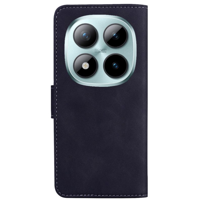Läderfodral Xiaomi Redmi Note 15 Pro Plus 5g Telefonfodral Mockaeffekt