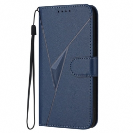 Läderfodral Xiaomi Redmi Note 15 Pro Plus 5g Telefonfodral Triangelmönster