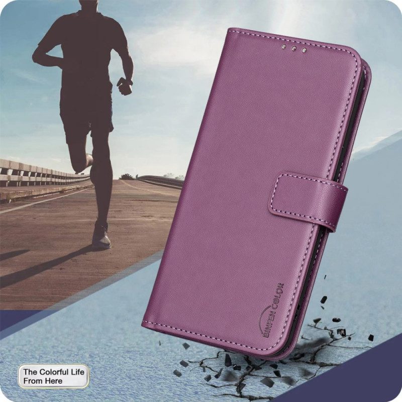 Läderskal Fodral Poco C71 Binfen Färg Konstläder