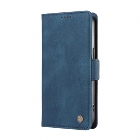 Läderskal Fodral Poco C75 Mockaeffekt Yikatu