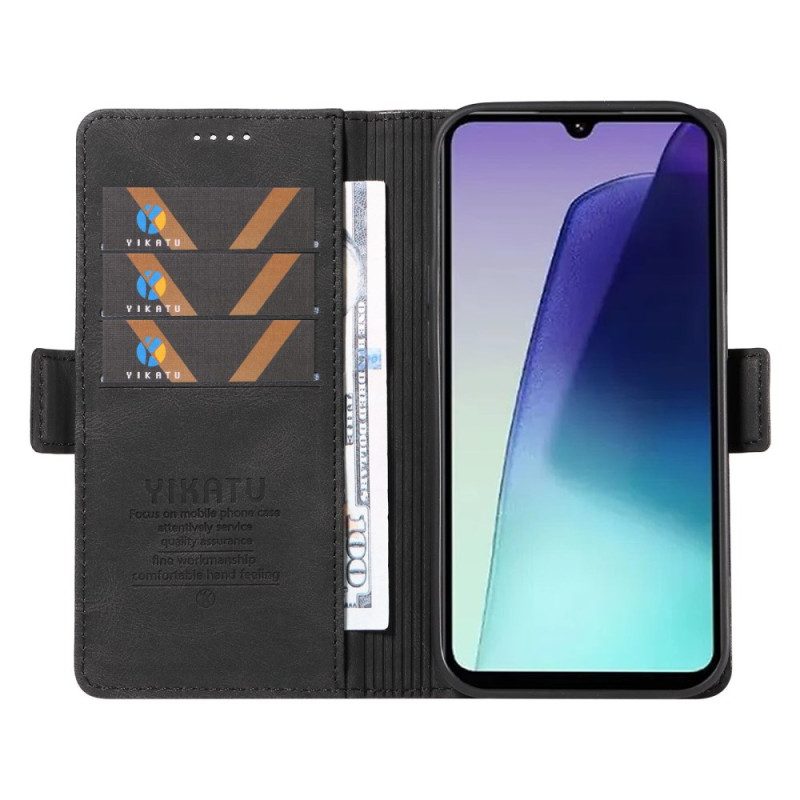 Läderskal Fodral Poco C75 Mockaeffekt Yikatu