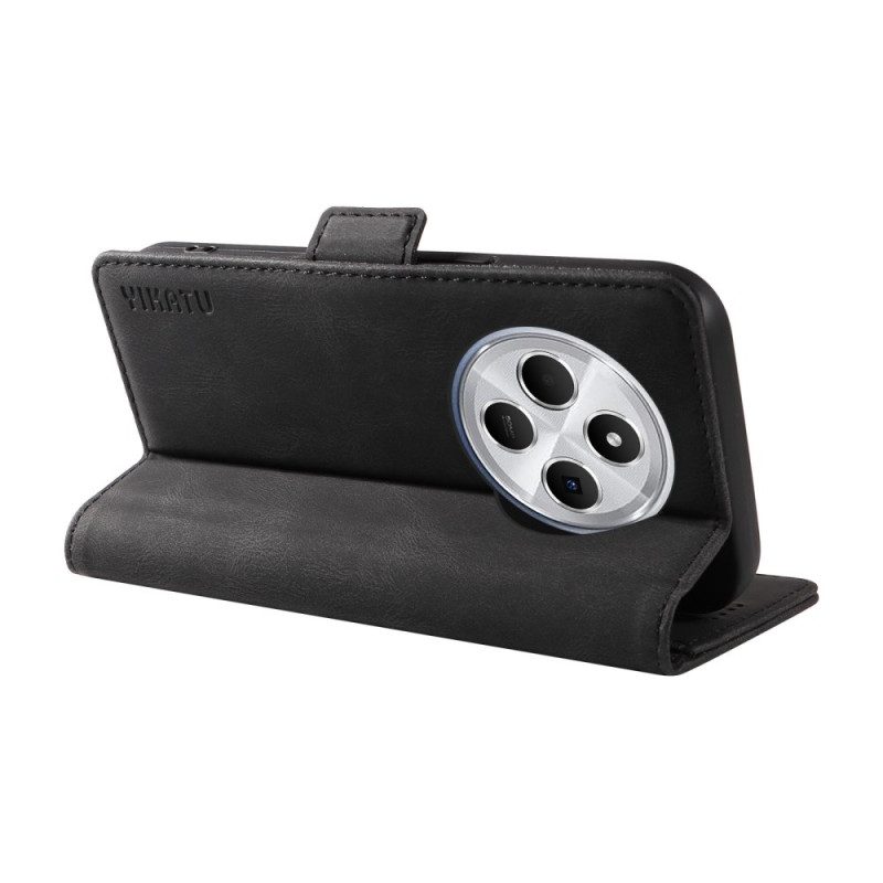 Läderskal Fodral Poco C75 Mockaeffekt Yikatu