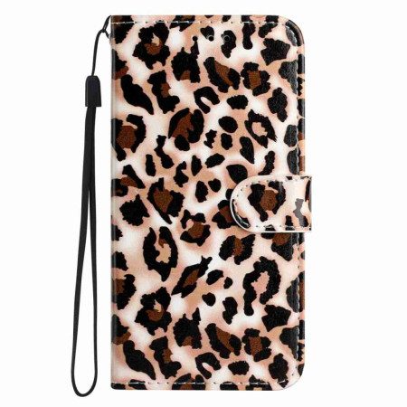 Läderskal Fodral Poco C85 Leopard