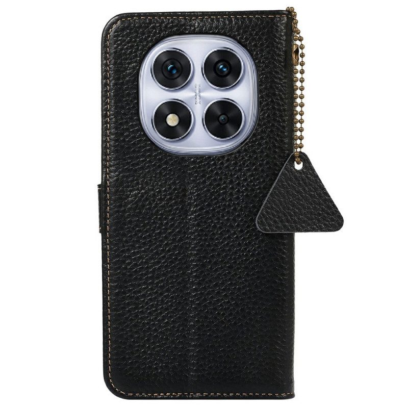 Läderskal Fodral Poco X7 5g Äkta Läder Rfid-blockerande