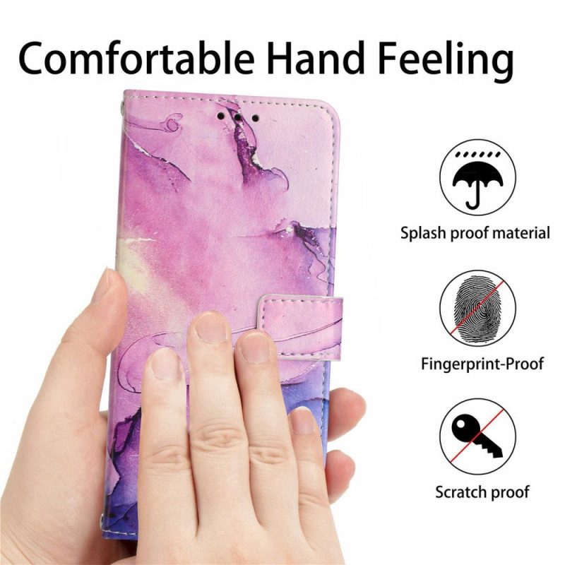 Läderskal Fodral Xiaomi 15 Pro Marmoreffekt