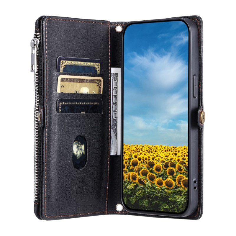 Läderskal Fodral Xiaomi 15 Pro Premiumrem Och Axelrem