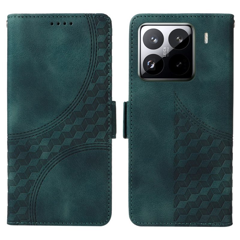 Läderskal Fodral Xiaomi 15 Pro Stjärnmönster