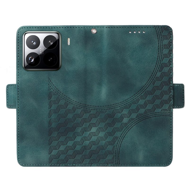 Läderskal Fodral Xiaomi 15 Pro Stjärnmönster