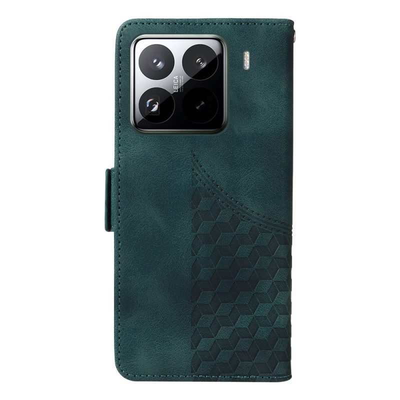Läderskal Fodral Xiaomi 15 Pro Stjärnmönster