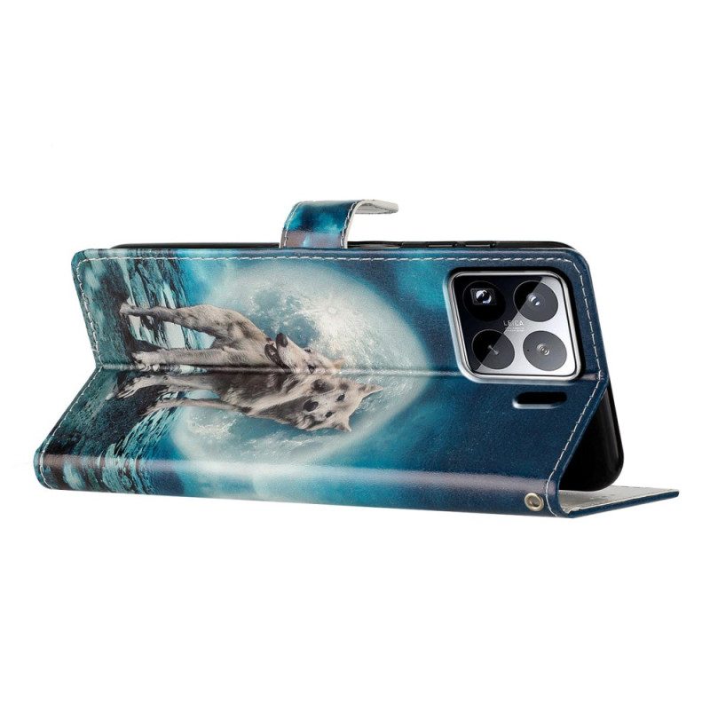 Läderskal Fodral Xiaomi 15 Pro Vargpar