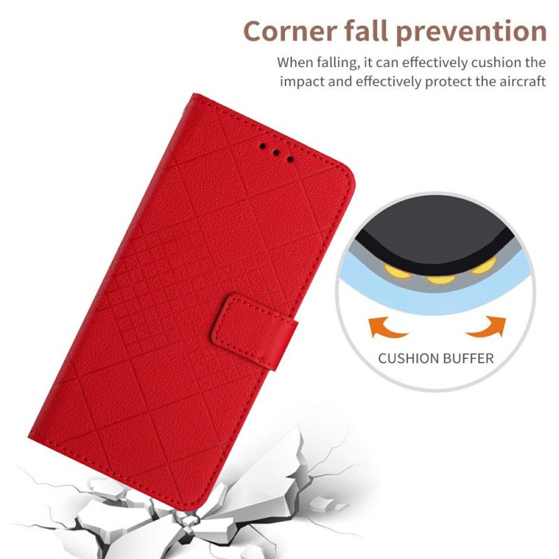 Läderskal Fodral Xiaomi 15 Ultra Diamantmönster