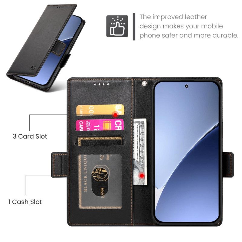 Läderskal Fodral Xiaomi 15 Ultra Dubbel Spänne