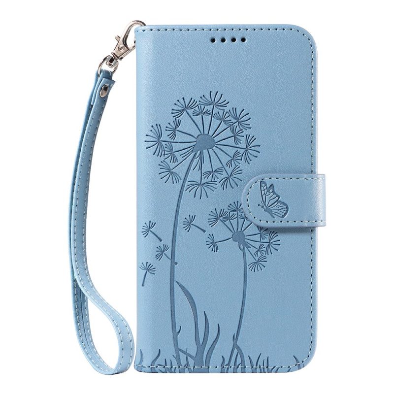 Läderskal Fodral Xiaomi 15t Maskrosor